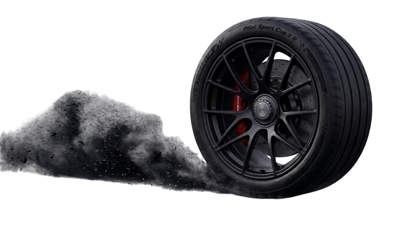 Porsche GT3 Tire Burnout